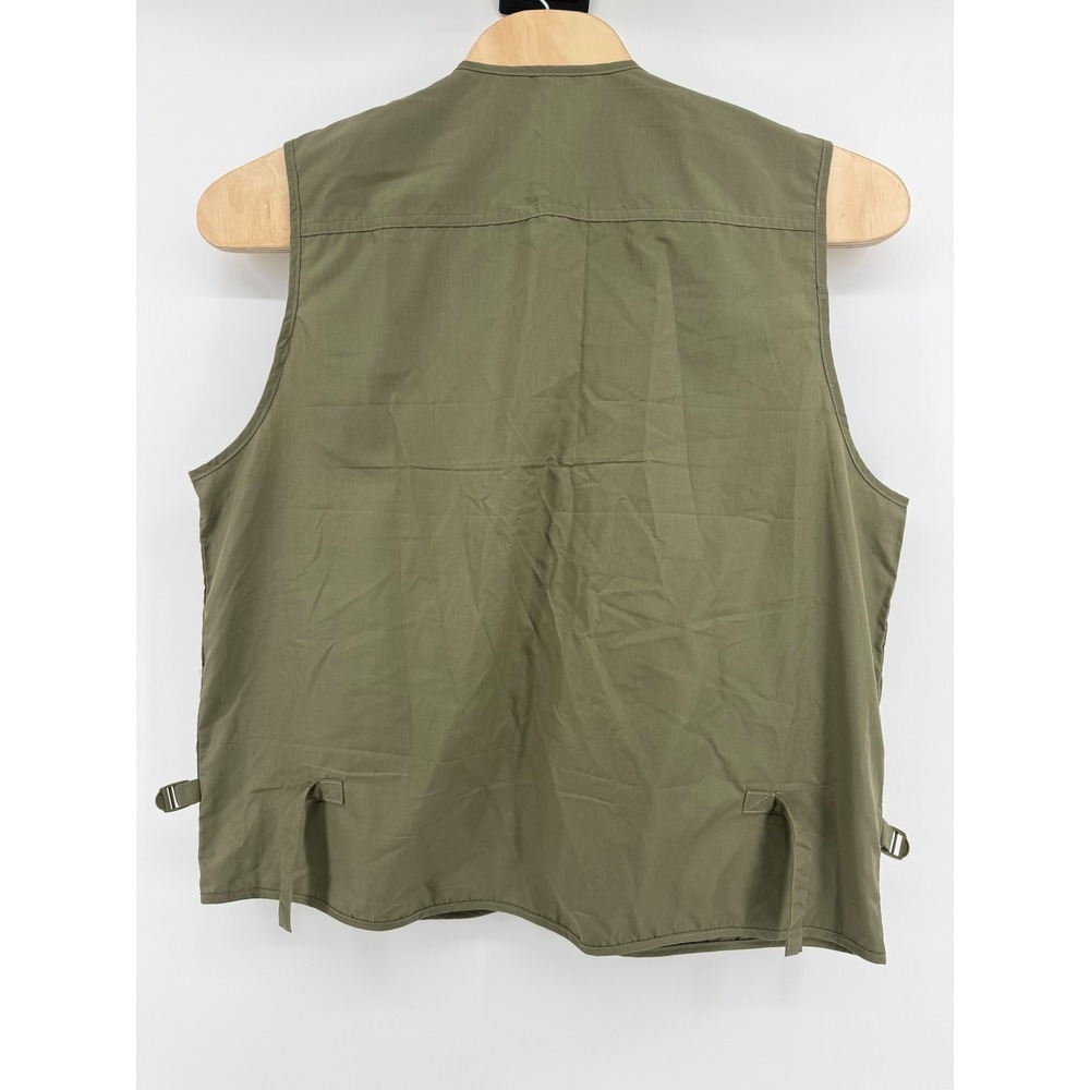 Olympina Utility Fishing Vest XL Cotton Blend Olive Green Multi-Pocket Gorpcore - Picture 4 of 5
